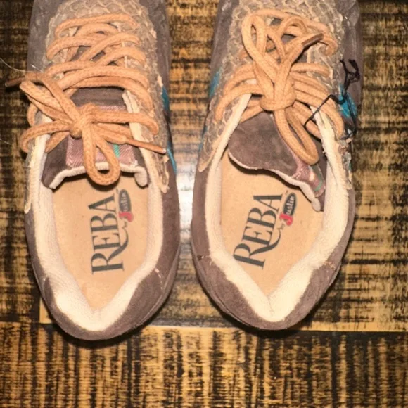 Justin Reba Western Sneakers size 7.5 - Picture 6 of 6